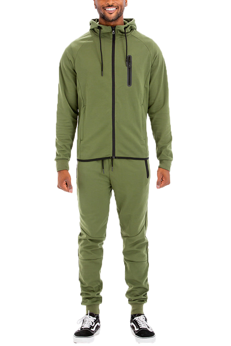 Dynamic Solid Tech Sweat Set-12